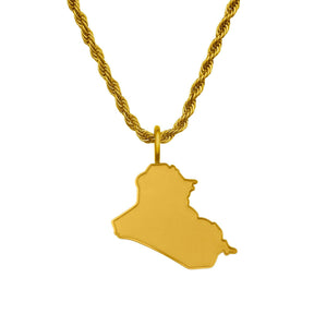 Irak Landkartenkette Matt | Herren