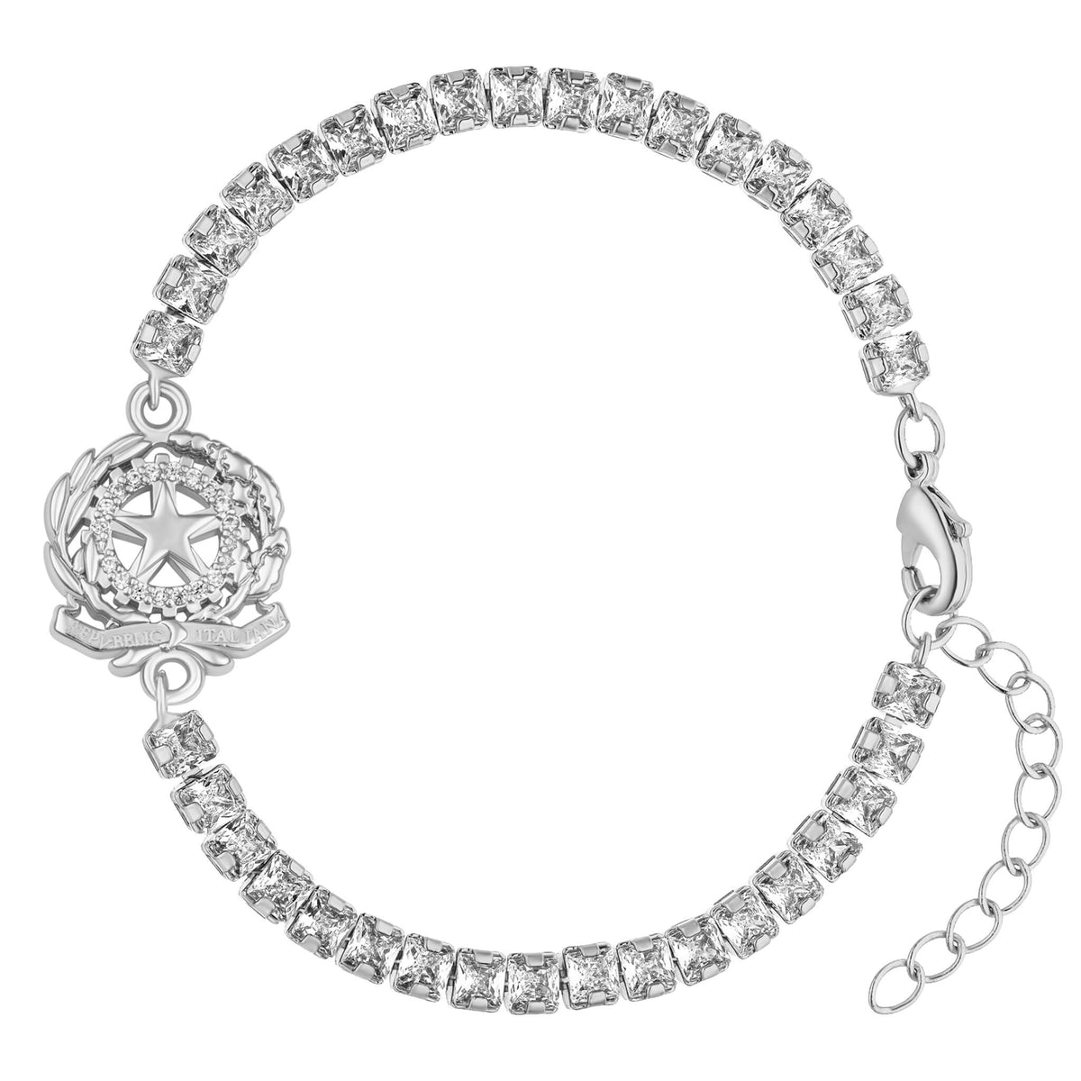 Italien Wappen Armband Damen Silber Edelstahl – Wappen