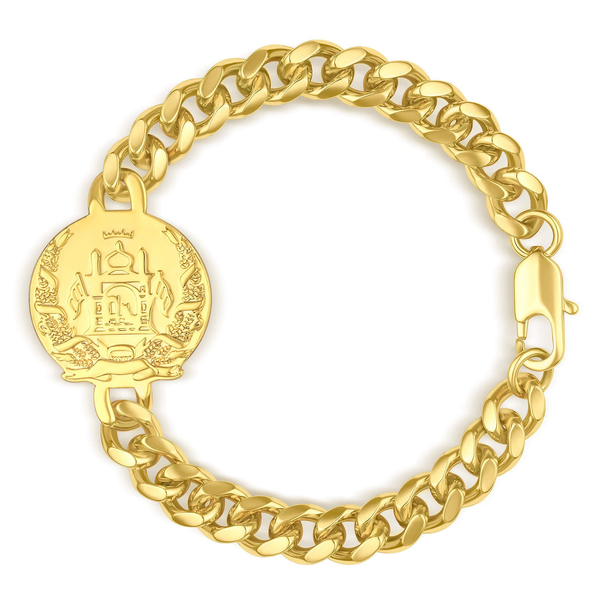 Afghanistan Wappen Armband Herren Gold vergoldet | d'origine