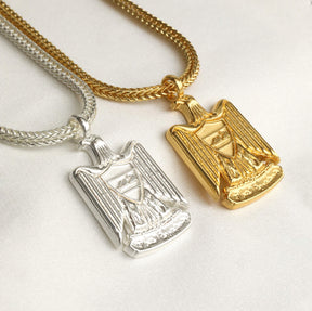 Irak Wappen Kette Herren 18K Gold – Adler