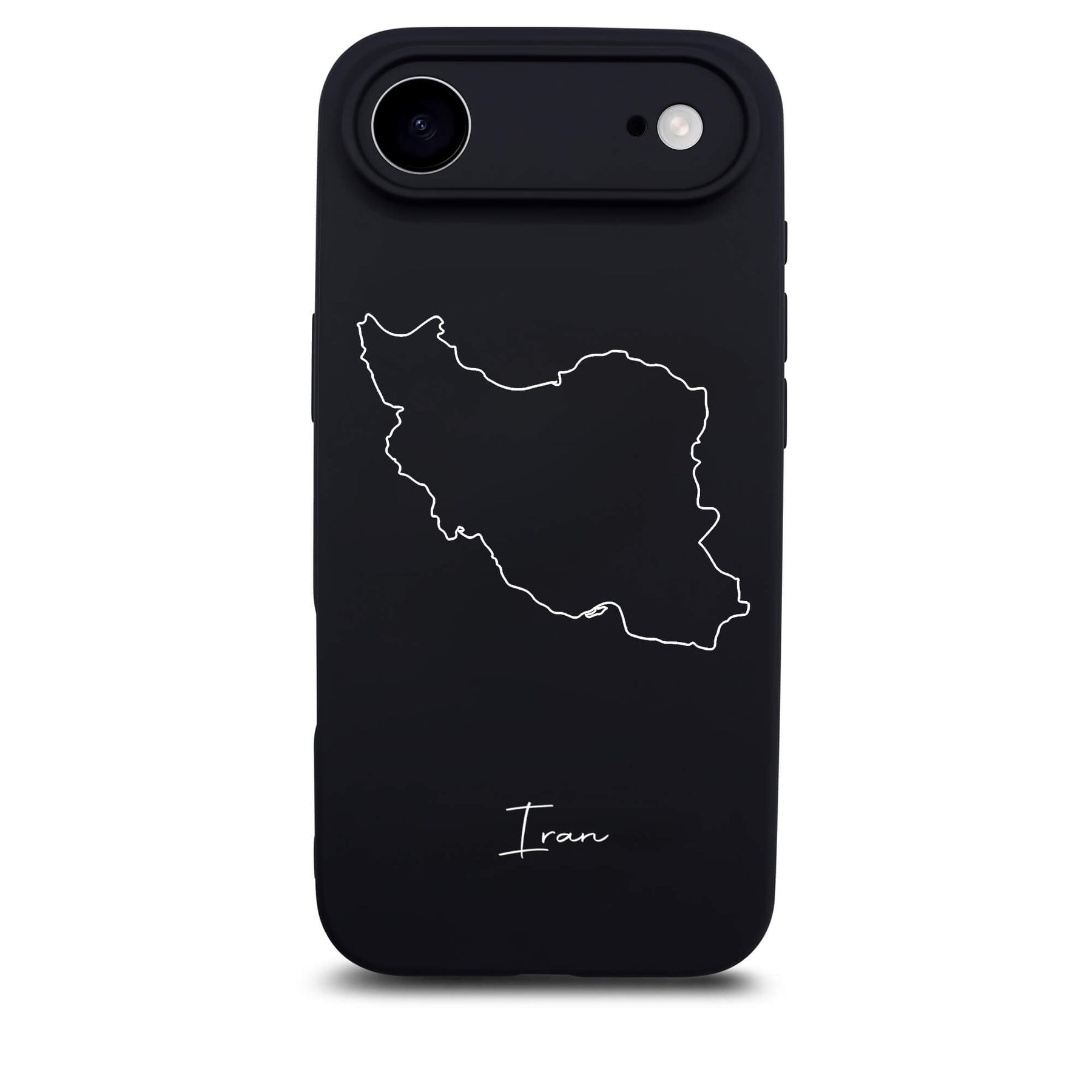 Iran Handyhülle für iPhone 17 Air – Rückseite mit Landkarte und Schriftzug