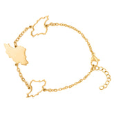Iran Landkarten Armband 18K Gold | d'origine
