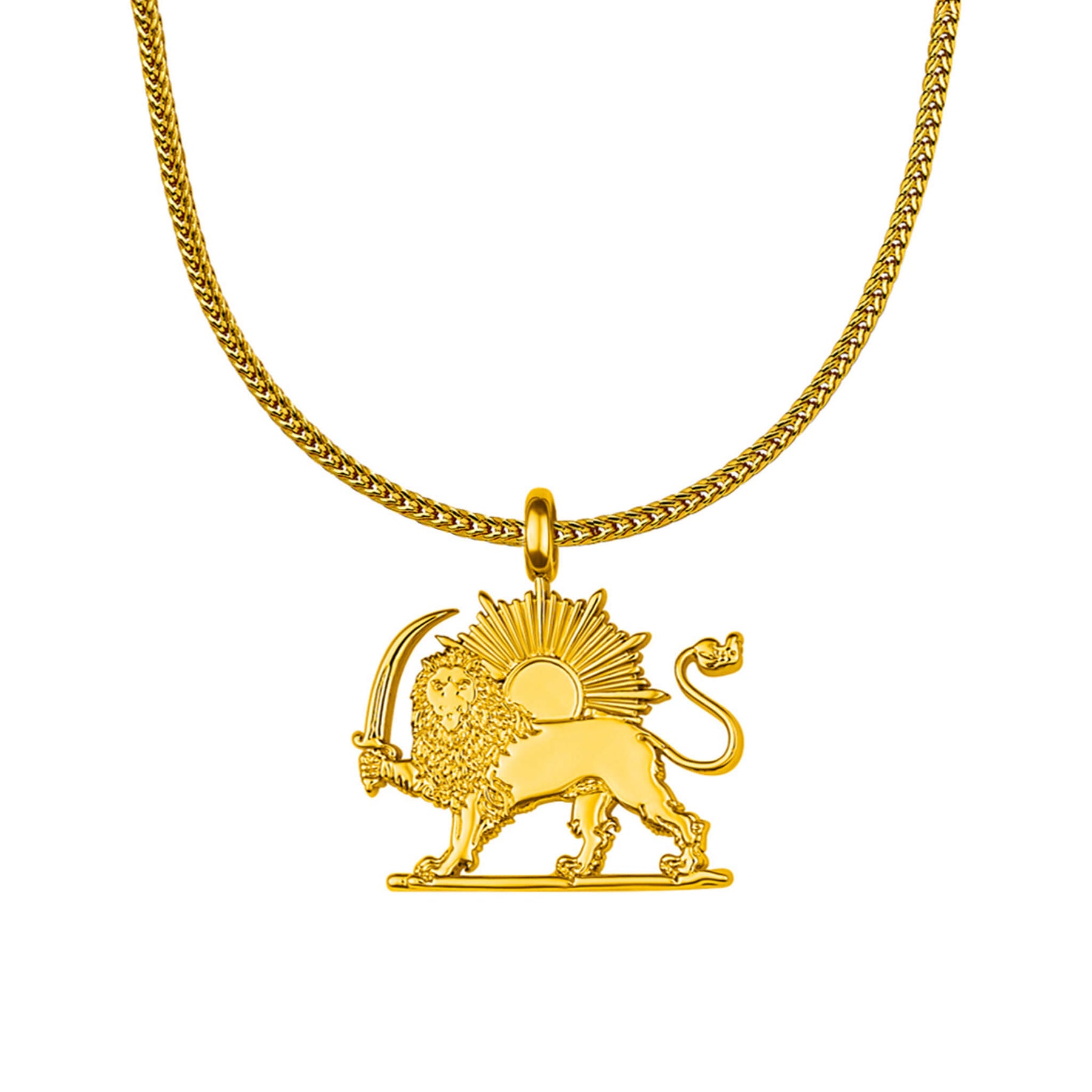 Iran Wappen Kette Herren Gold vergoldet | d'origine