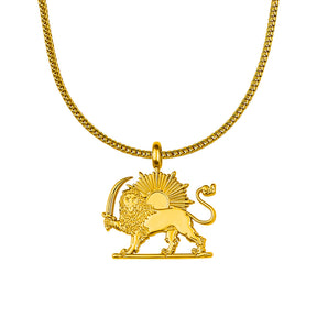 Iran Wappen Kette Herren Gold vergoldet | d'origine