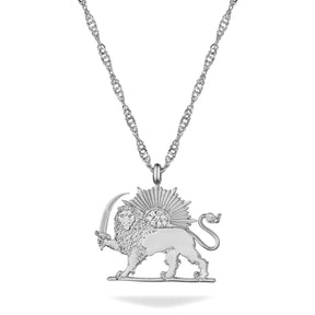 Iran Wappen Kette Damen Silber wasserfest | d'origine