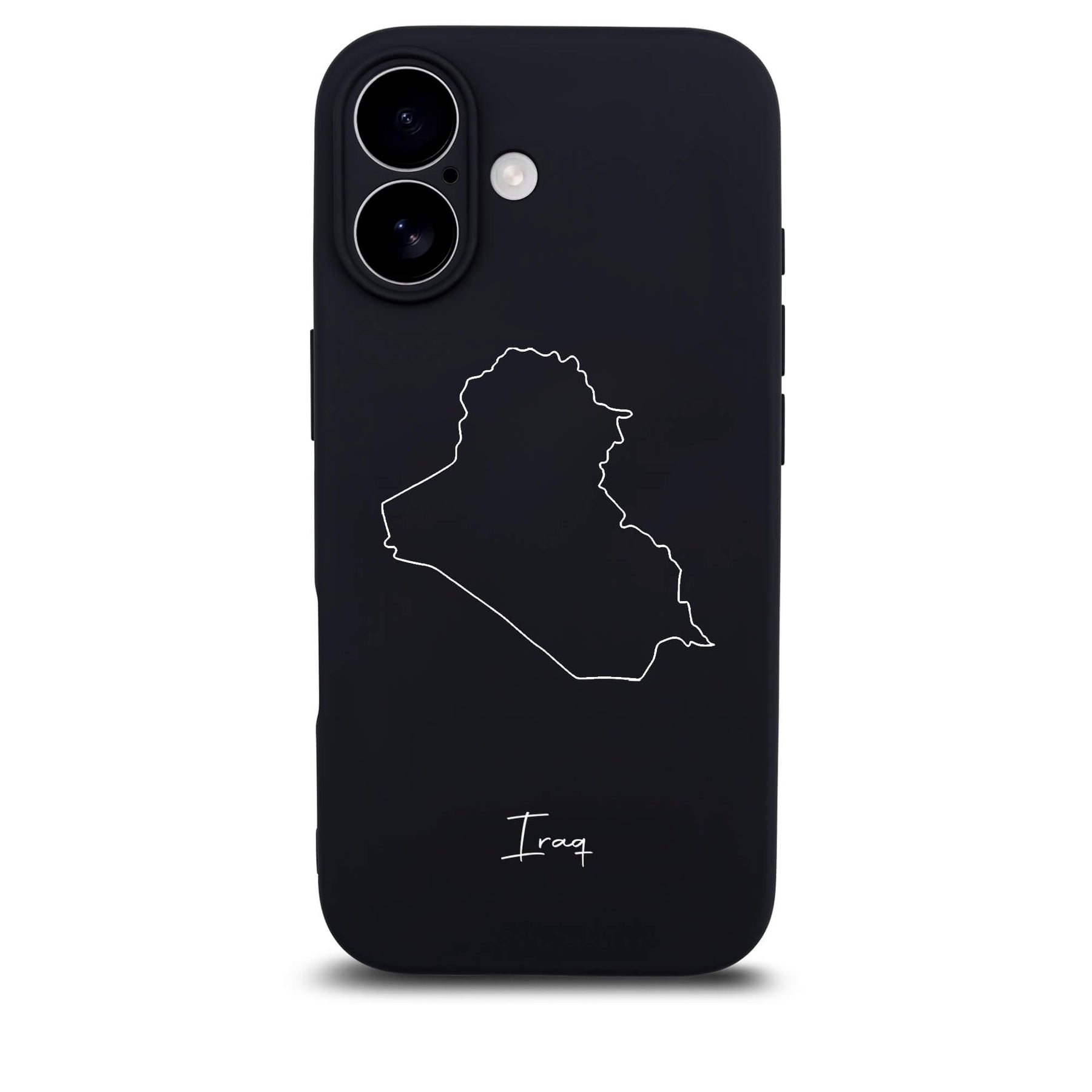 Irak Handyhülle für iPhone 17 – Rückseite mit Landkarte und Schriftzug