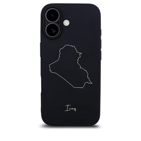 Irak Handyhülle für iPhone 17 – Rückseite mit Landkarte und Schriftzug