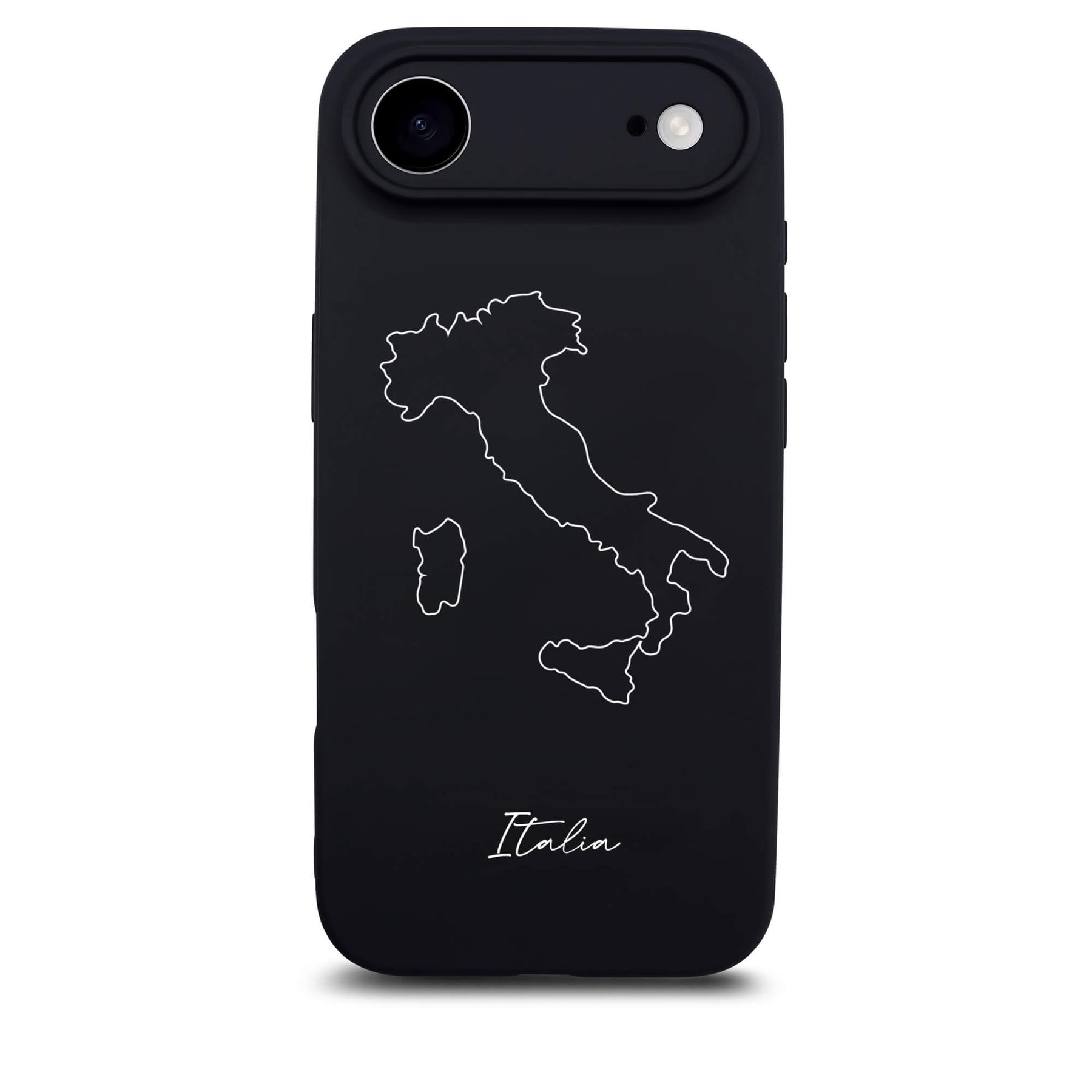 Italien Handyhülle für iPhone 17 Air – Rückseite mit Landkarte und Schriftzug