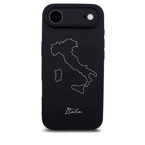 Italien Handyhülle für iPhone 17 Air – Rückseite mit Landkarte und Schriftzug