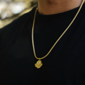 Kasachstan Adler Wappen Kette Herren getragen am Model