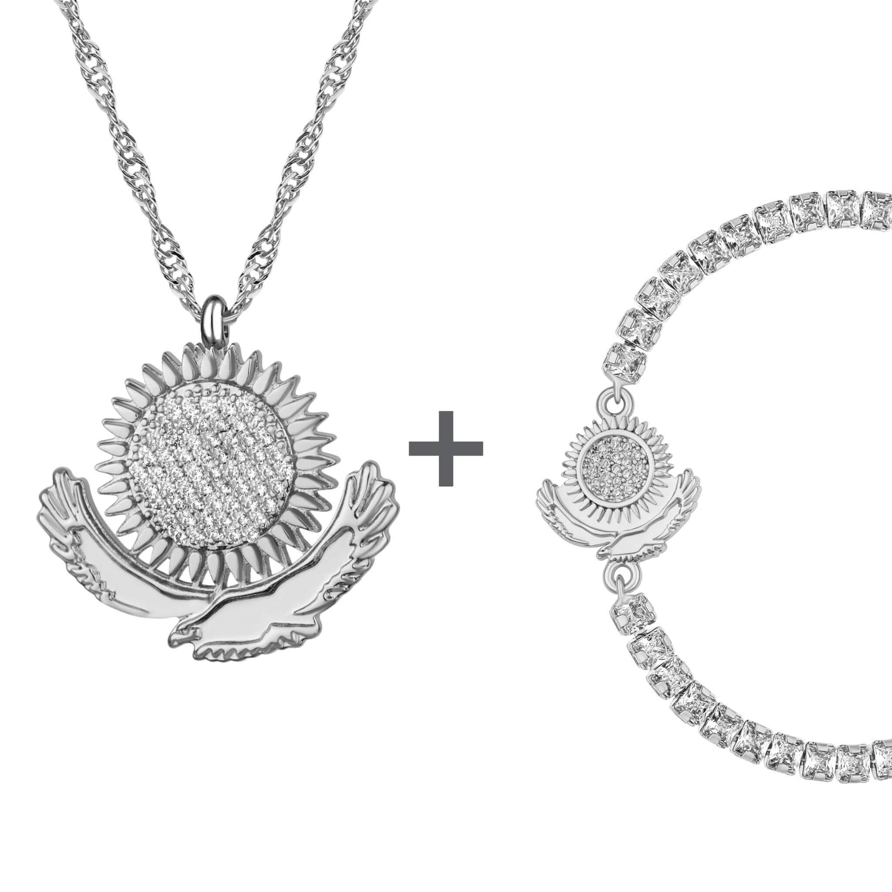 Kasachstan Wappen Schmuck Set Damen | d'origine