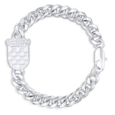 Kroatien Wappen Armband Herren Silber wasserfest | d'origine