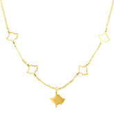 Kosovo Landkarte 5-Anhänger Kette Damen 18K Gold | d'origine