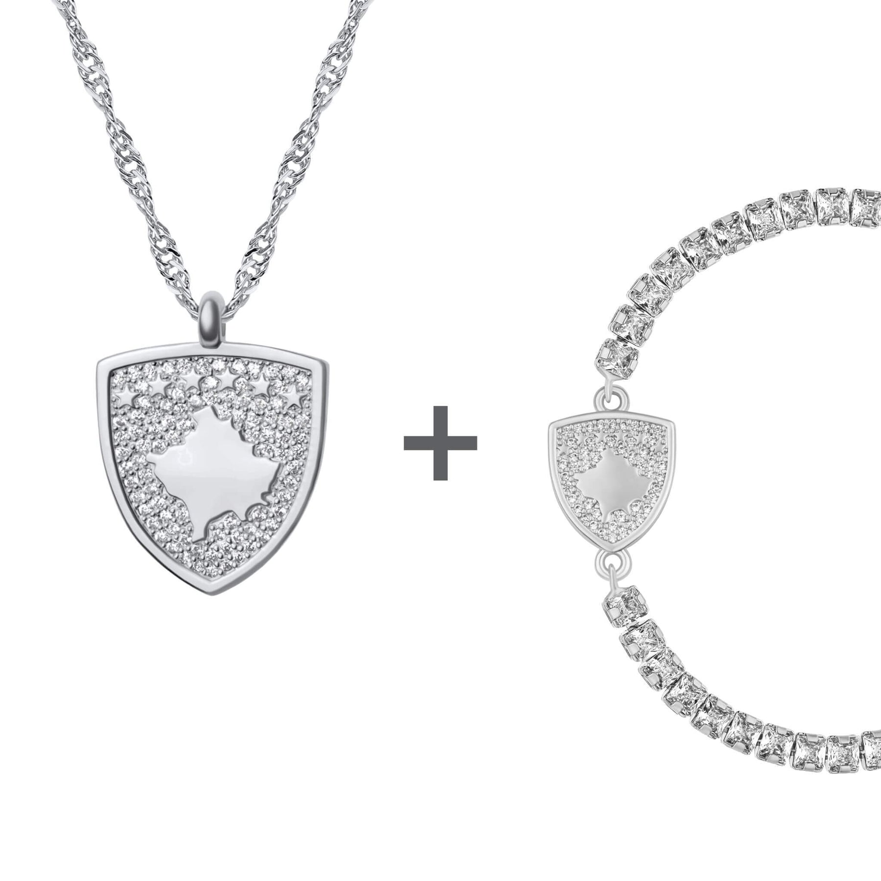 Kosovo Emblem Jewelry Set for Women | d'origine