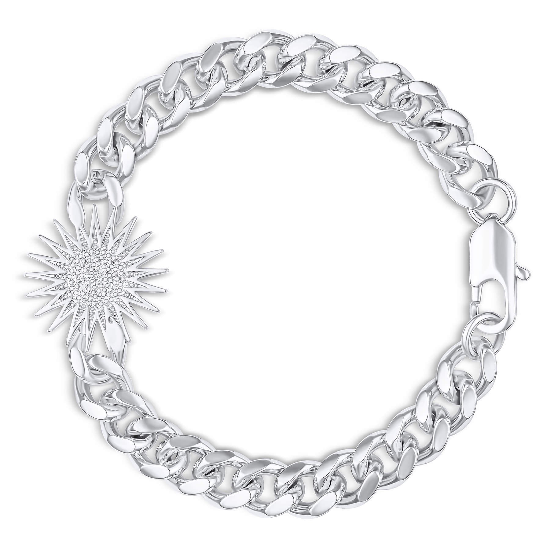 Kurdistan Wappen Armband Herren Silber wasserfest | d'origine