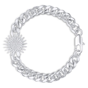 Kurdistan Wappen Armband Herren Silber wasserfest | d'origine