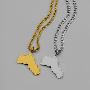 Kurdistan Landkartenkette Matt | Herren