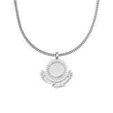 Kasachstan Adler Wappen Kette Herren Silber Edelstahl | d'origine