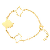 Kosovo Landkarten Armband 18K Gold | d'origine