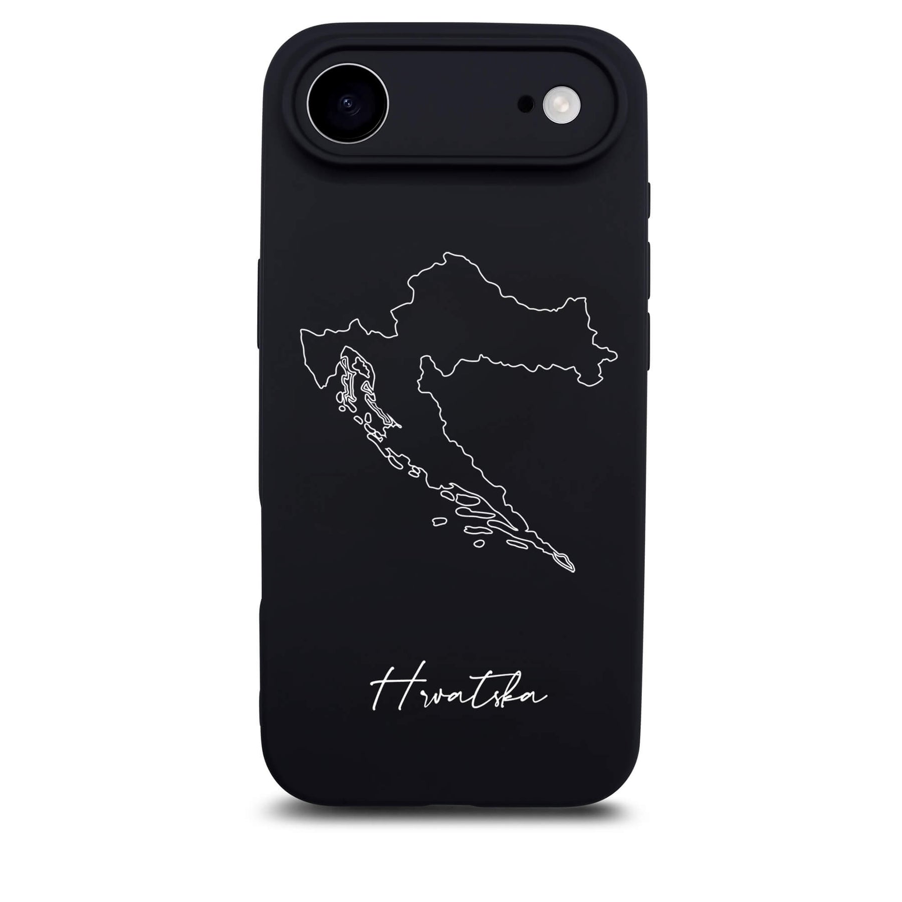 Kroatien Handyhülle für iPhone 17 Air – Rückseite mit Landkarte und Schriftzug