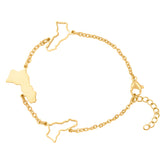 Kurdistan Landkarten Armband 18K Gold | d'origine