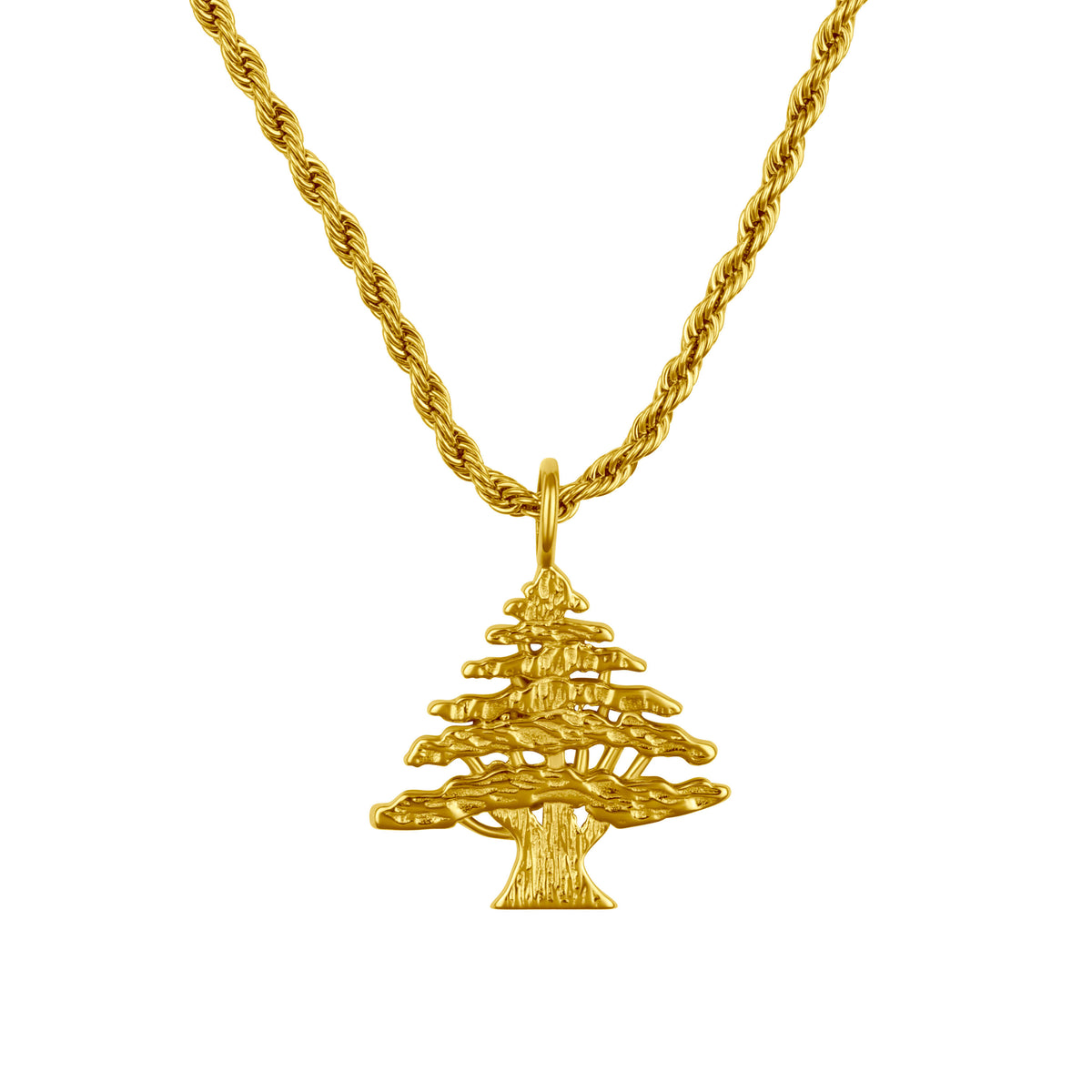 Libanon Zeder Wappen Kette Herren 18K Gold | d'origine
