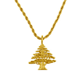 Libanon Zeder Wappen Kette Herren 18K Gold | d'origine