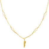 Libanon Landkarte 5-Anhänger Kette Damen 18K Gold | d'origine