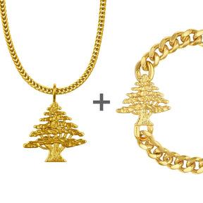 Libanon Wappen Schmuck Set Herren | d'origine