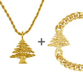Libanon Wappen Schmuck Set Herren | d'origine
