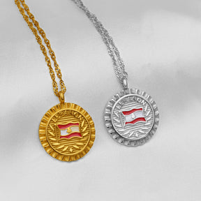Lebanon Flag Necklace for Women Stainless Steel – Flag