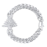 Libanon Wappen Armband Herren Silber wasserfest | d'origine