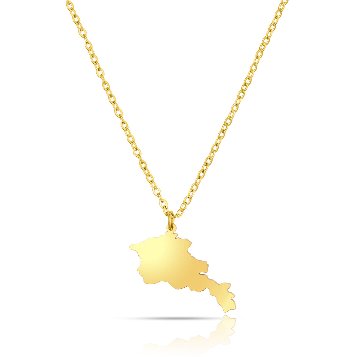 Armenien Landkarten Kette Damen 18K Gold | d'origine