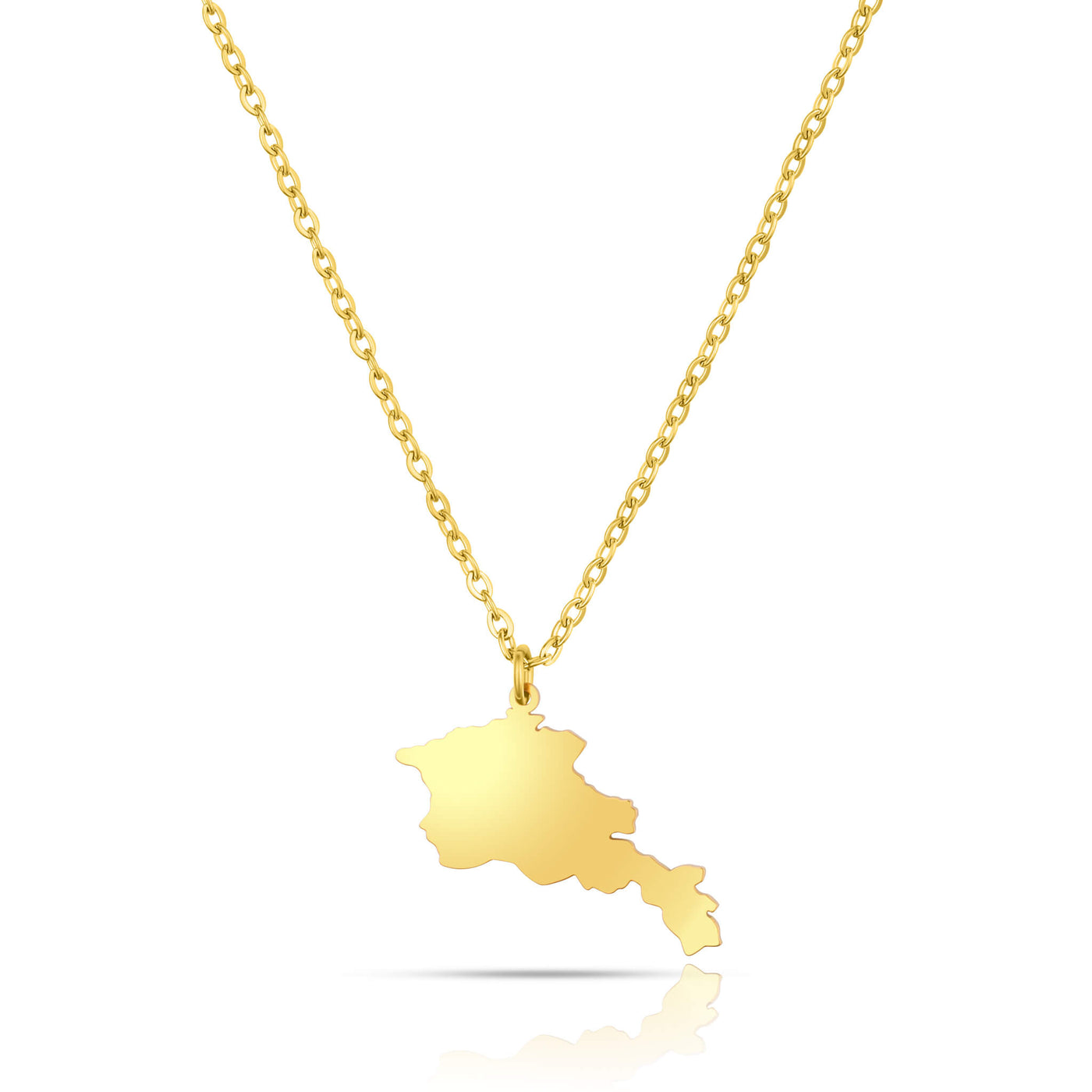 Armenien Landkarten Kette Damen 18K Gold | d'origine