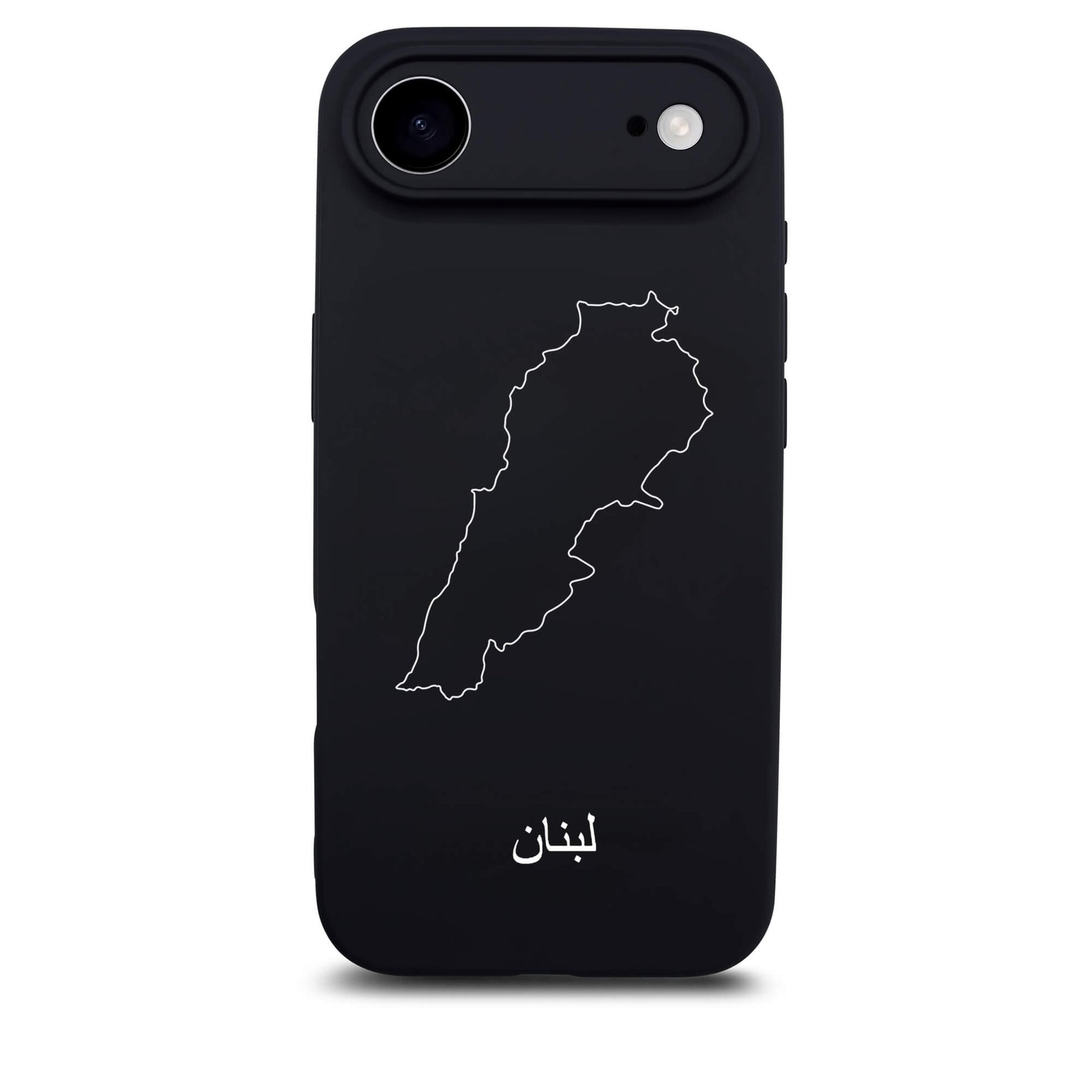 Libanon Handyhülle für iPhone 17 Air – Rückseite mit Landkarte und arabischem Schriftzug