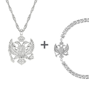 Montenegro Wappen Schmuck Set Damen | d'origine