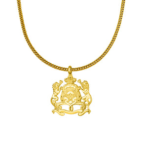 Marokko Wappen Kette Herren Gold vergoldet | d'origine