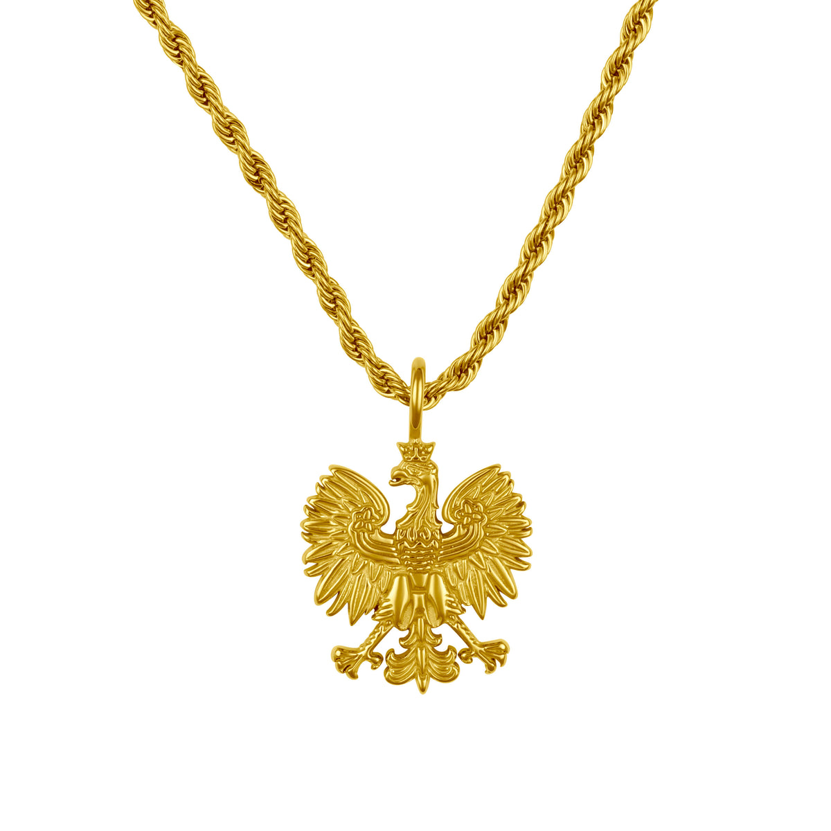 Polen Adler Wappen Kette Herren 18K Gold | d'origine