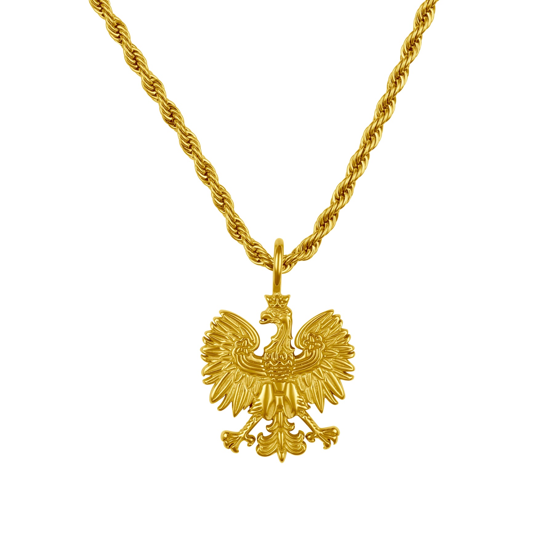 Polen Adler Wappen Kette Herren 18K Gold | d'origine