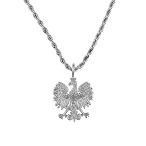 Polen Wappen Kette Herren Silber Edelstahl – Adler
