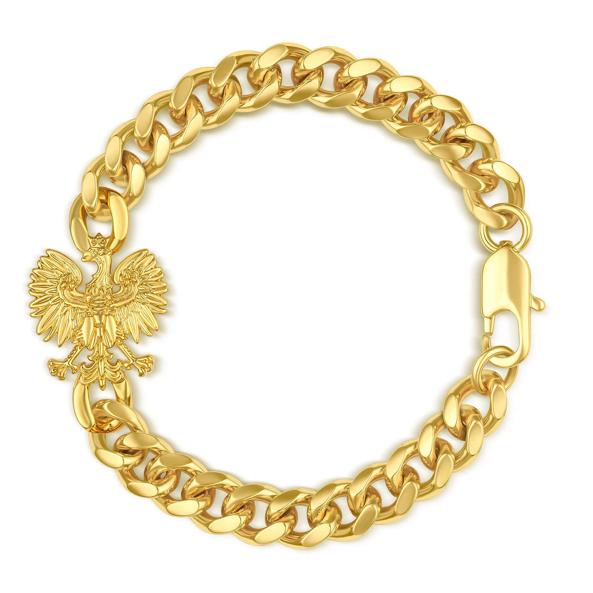 Polen Wappen Armband Herren 18K Gold – Adler
