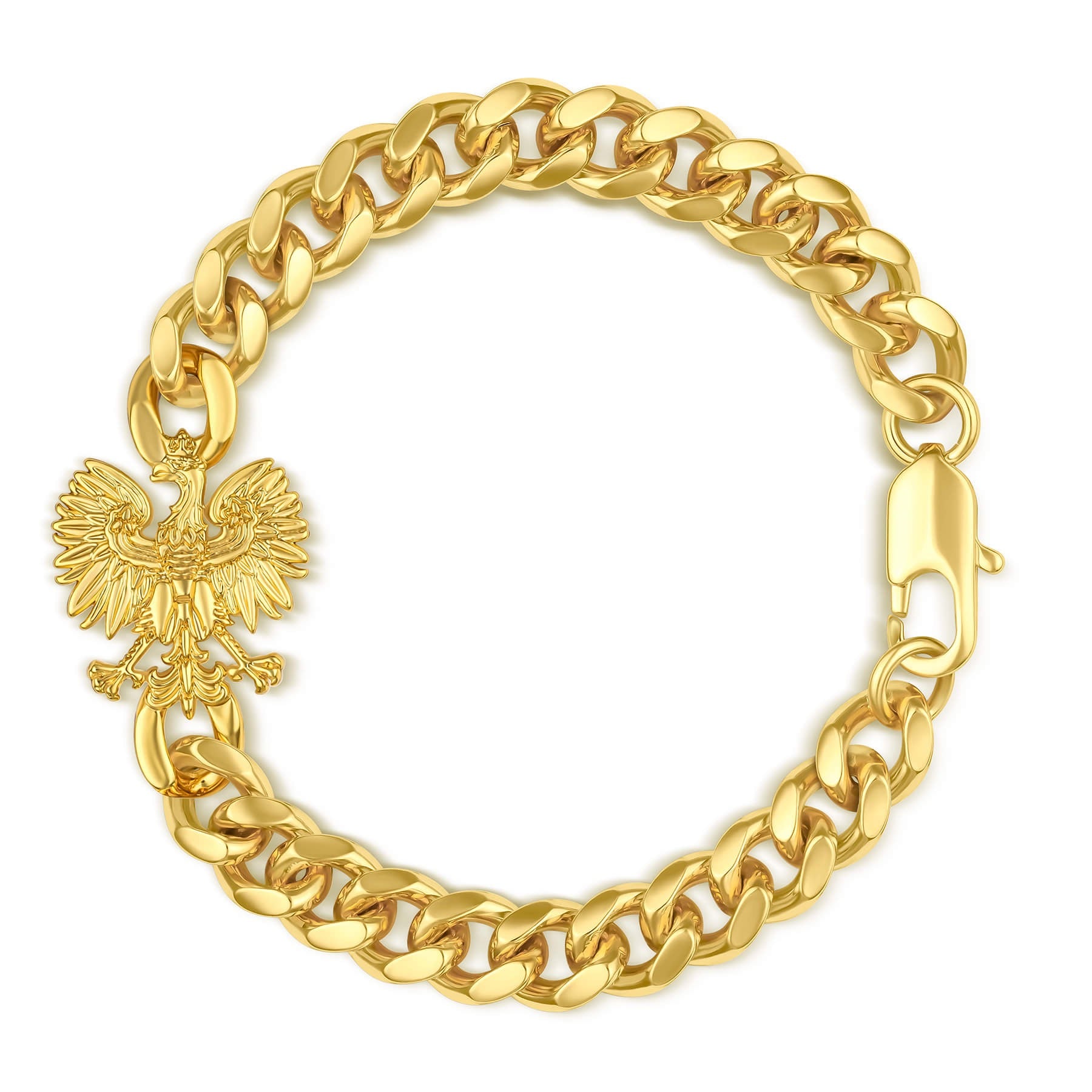 Polen Wappen Armband Herren 18K Gold – Adler