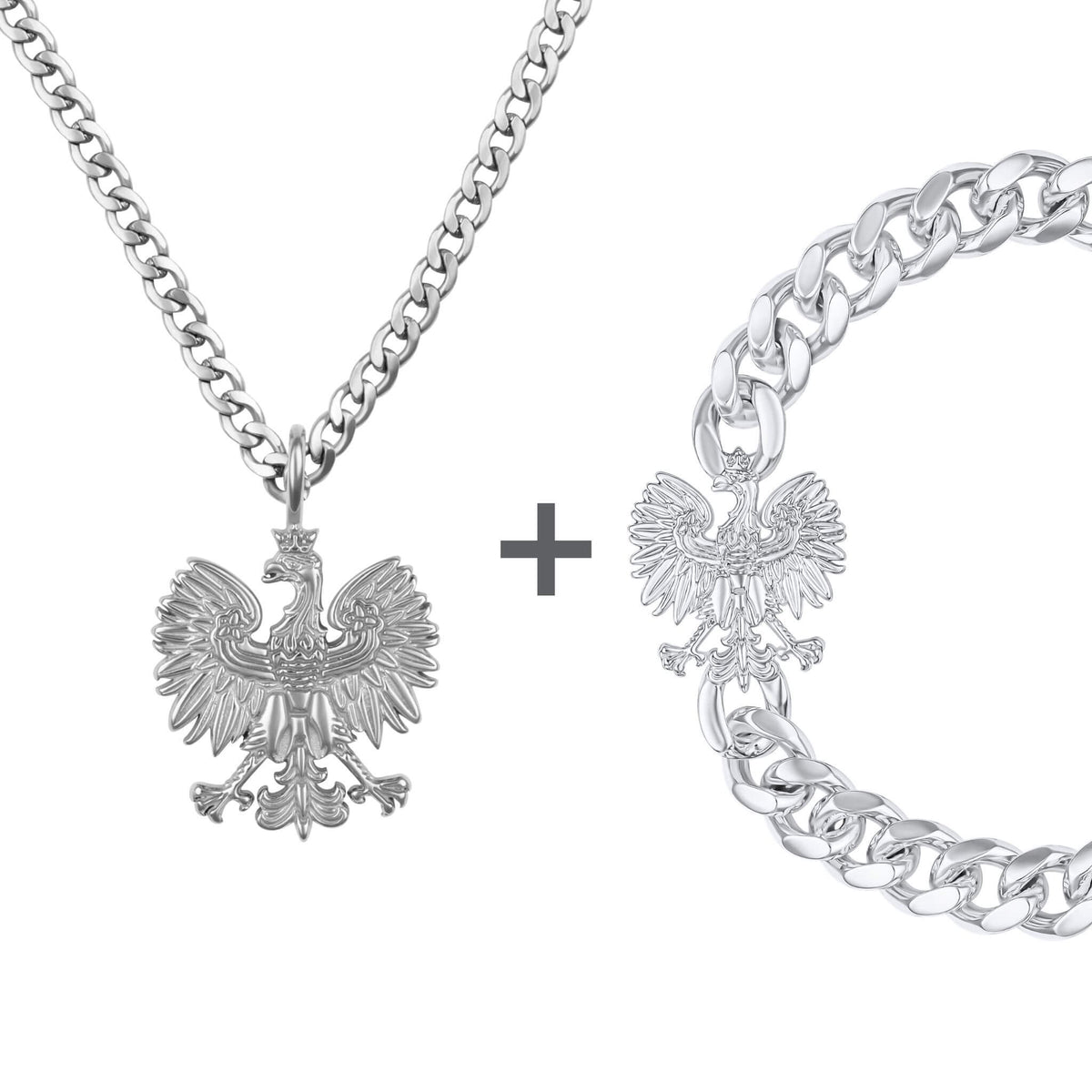 Polen Wappen Schmuck Set Herren | d'origine