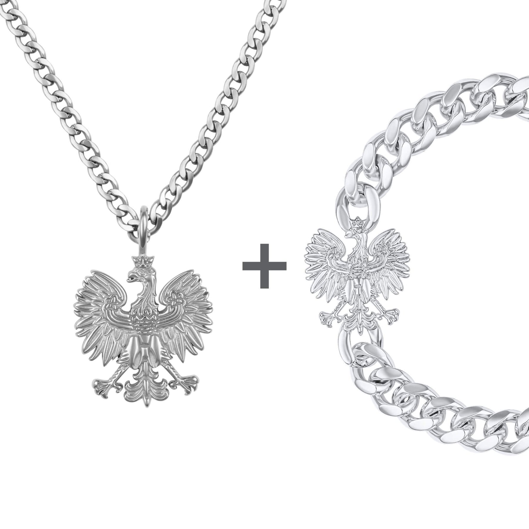Polen Wappen Schmuck Set Herren | d'origine