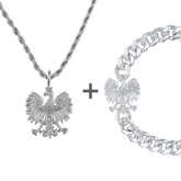 Polen Adler Wappen Schmuck Set Herren Edelstahl | d'origine