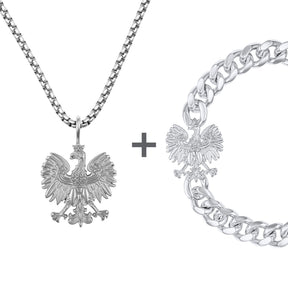 Polen Wappen Schmuck Set Herren Edelstahl Kollektion