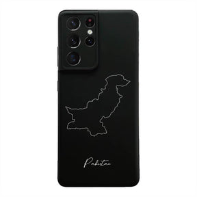Pakistan phone case for Samsung Galaxy S22 – back with map and lettering