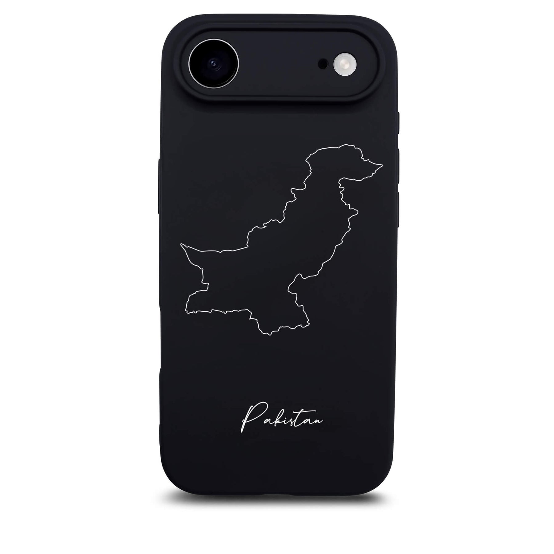 Pakistan phone case for iPhone 17 Air – back with map and lettering