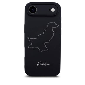 Pakistan phone case for iPhone 17 Air – back with map and lettering