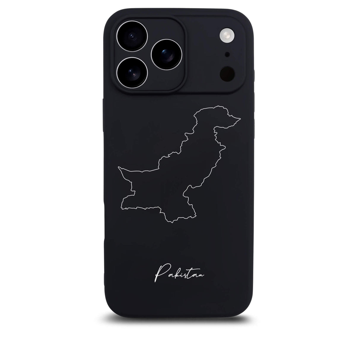 Pakistan Handyhülle für iPhone 17 Pro – Rückseite mit Landkarte und Schriftzug